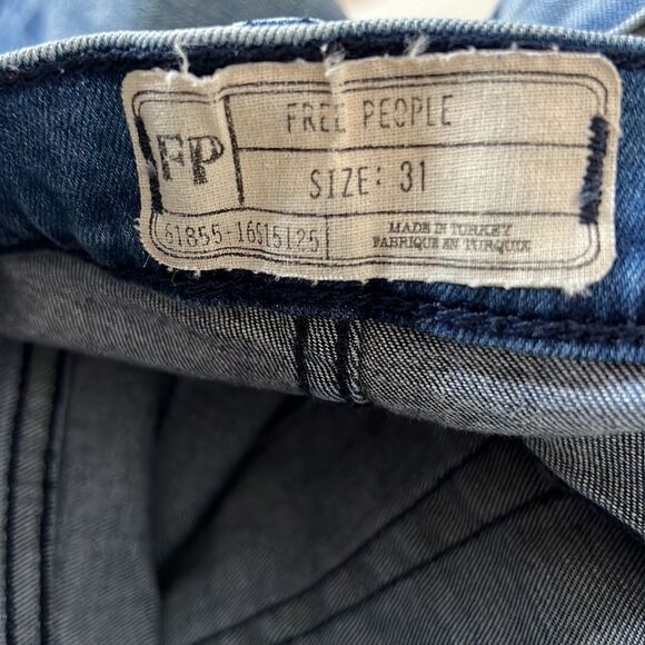 Free People - Busted High Rise Distressed Skinny Jeans 31 - Picture 2 of 10